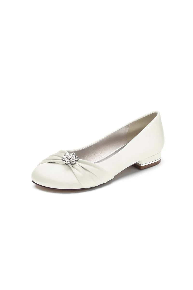 Royal Blue Flats with Rhinestone embellished