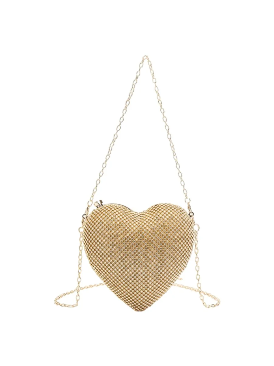 Women’s Heart Shape Evening Clutch Bag