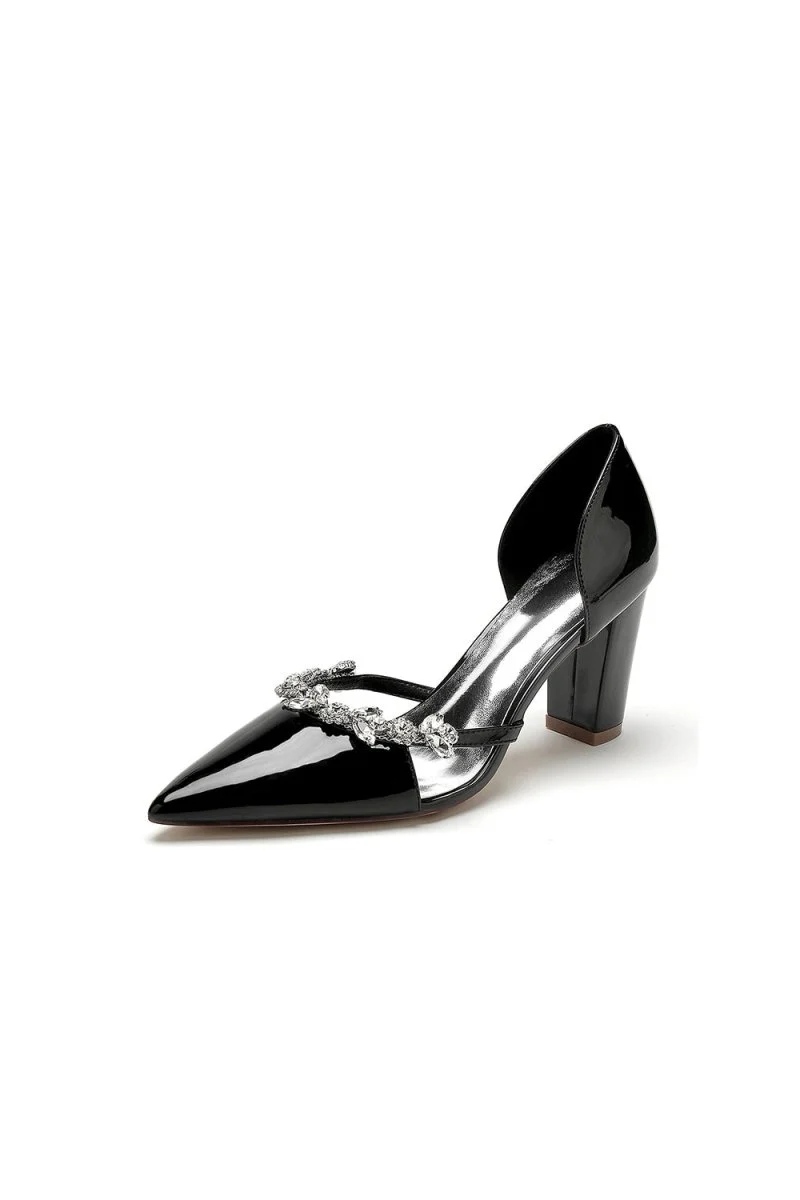 Ivory High Heels with Crystal Bow Embellishment