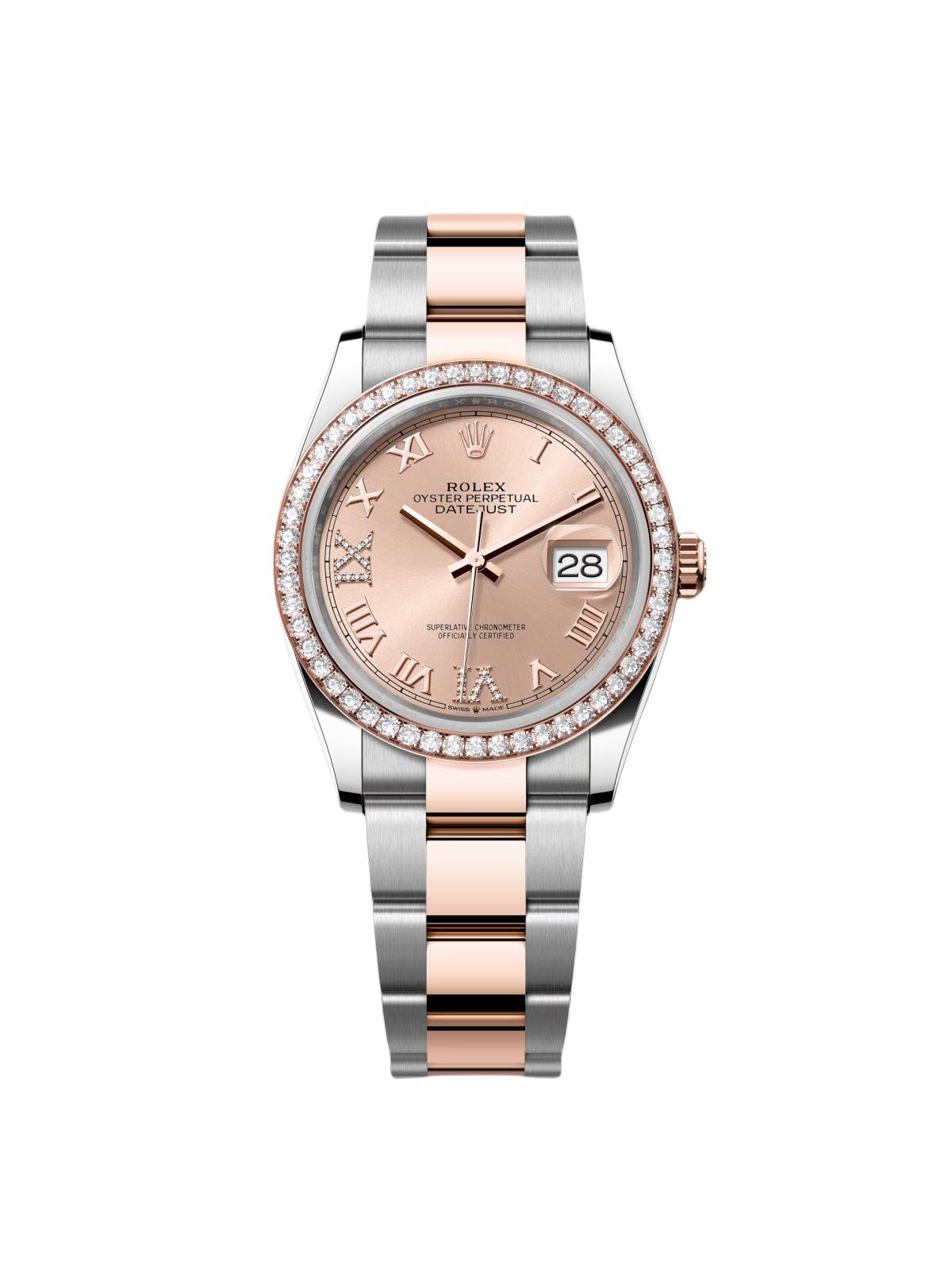 Rolex  Datejust 36mm 126281 Rose Dial Oyster 36mm Bracelet