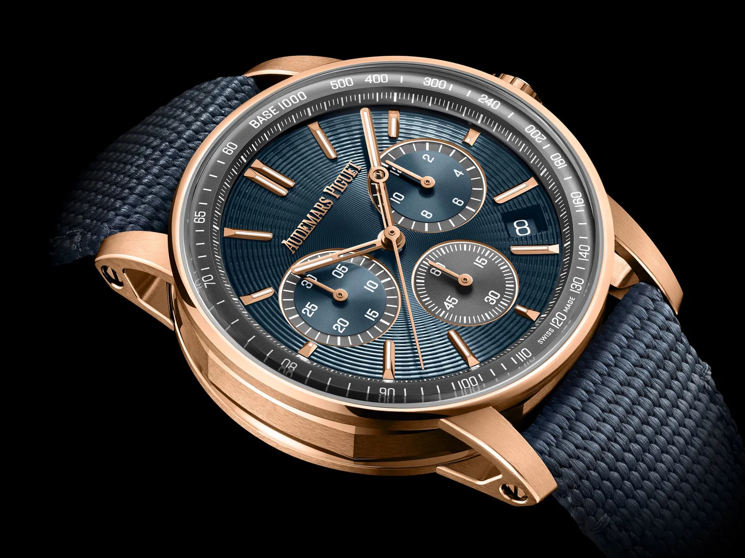 Audemars Piguet Code 11.59 Blue Dial Blue Rubber Strap 41mm 26393OR.OO.A348KB.01