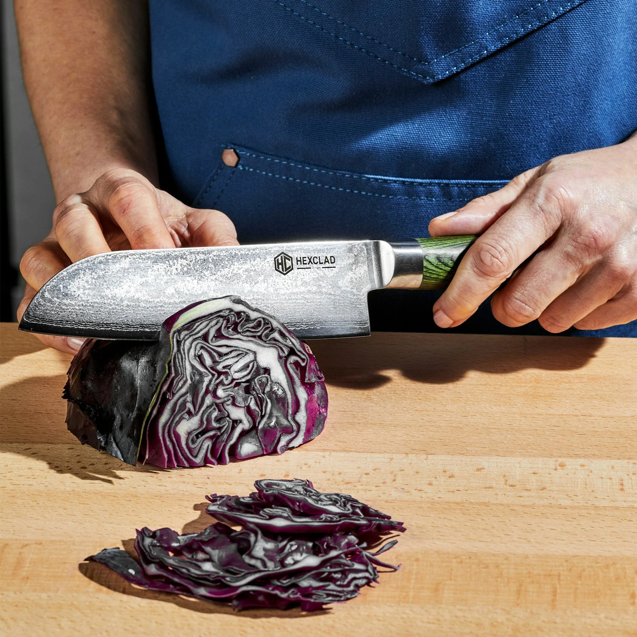 Damascus Steel Santoku Knife, 7