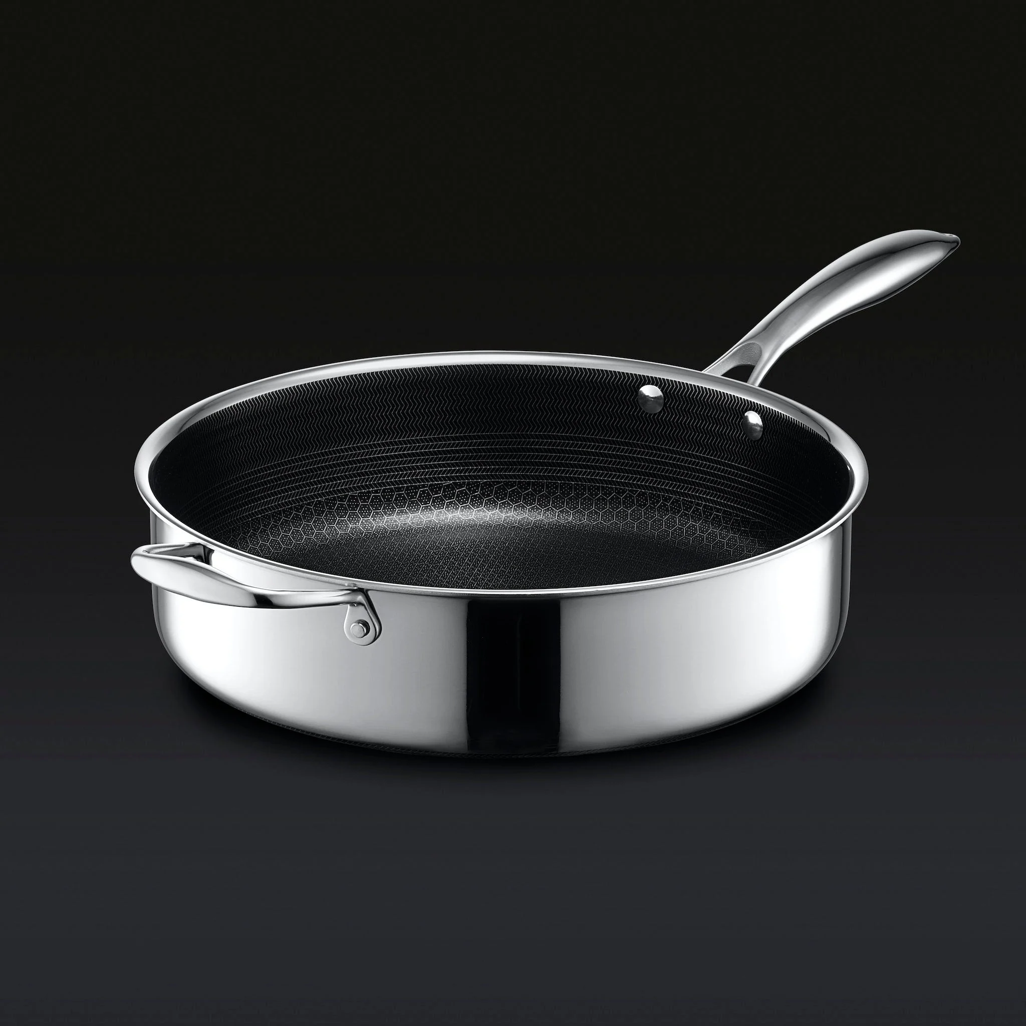 Hybrid Deep Sauté Pan with Lid, 5.5-Qt
