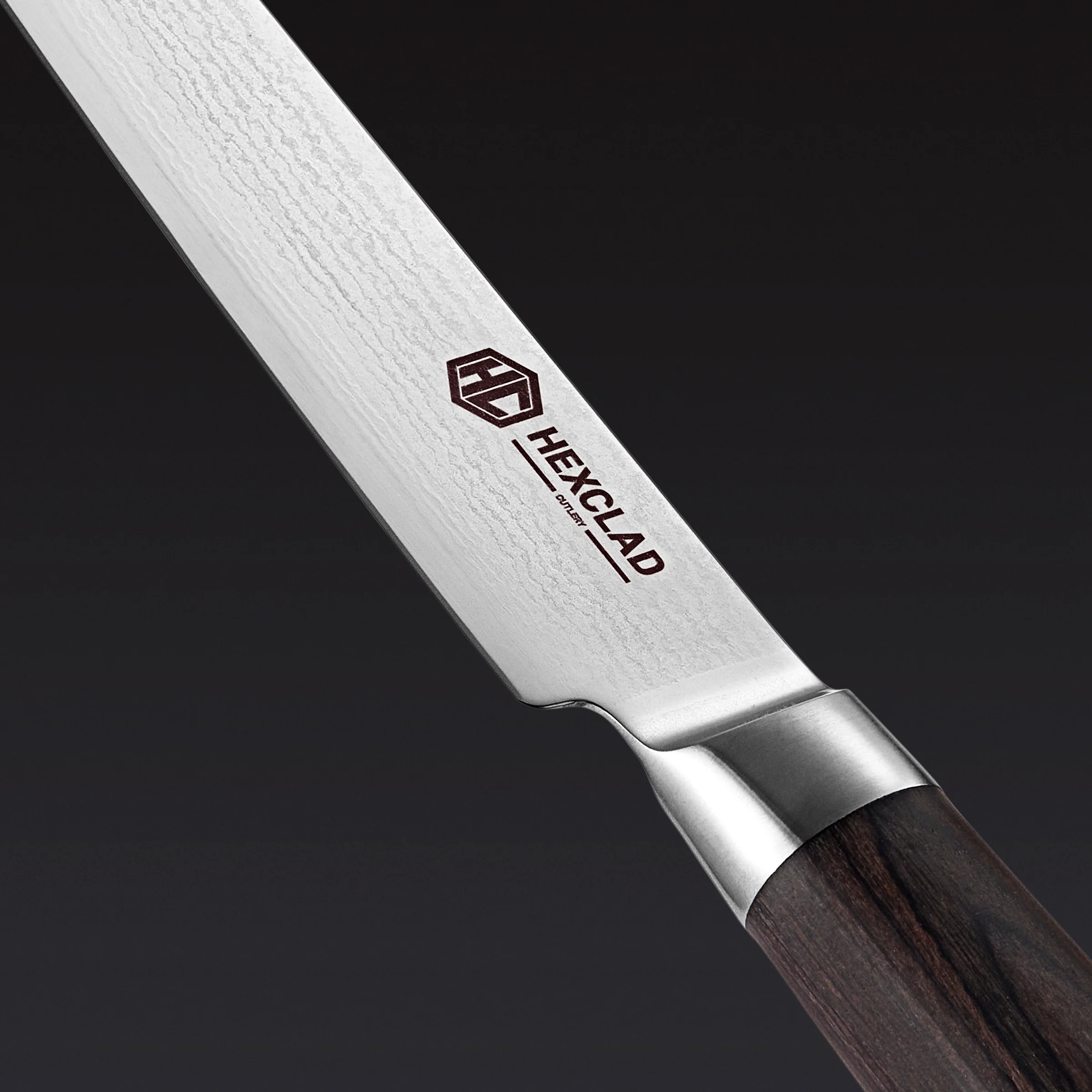 Damascus Steel Steak Knife Set, 4-pc (Espresso)