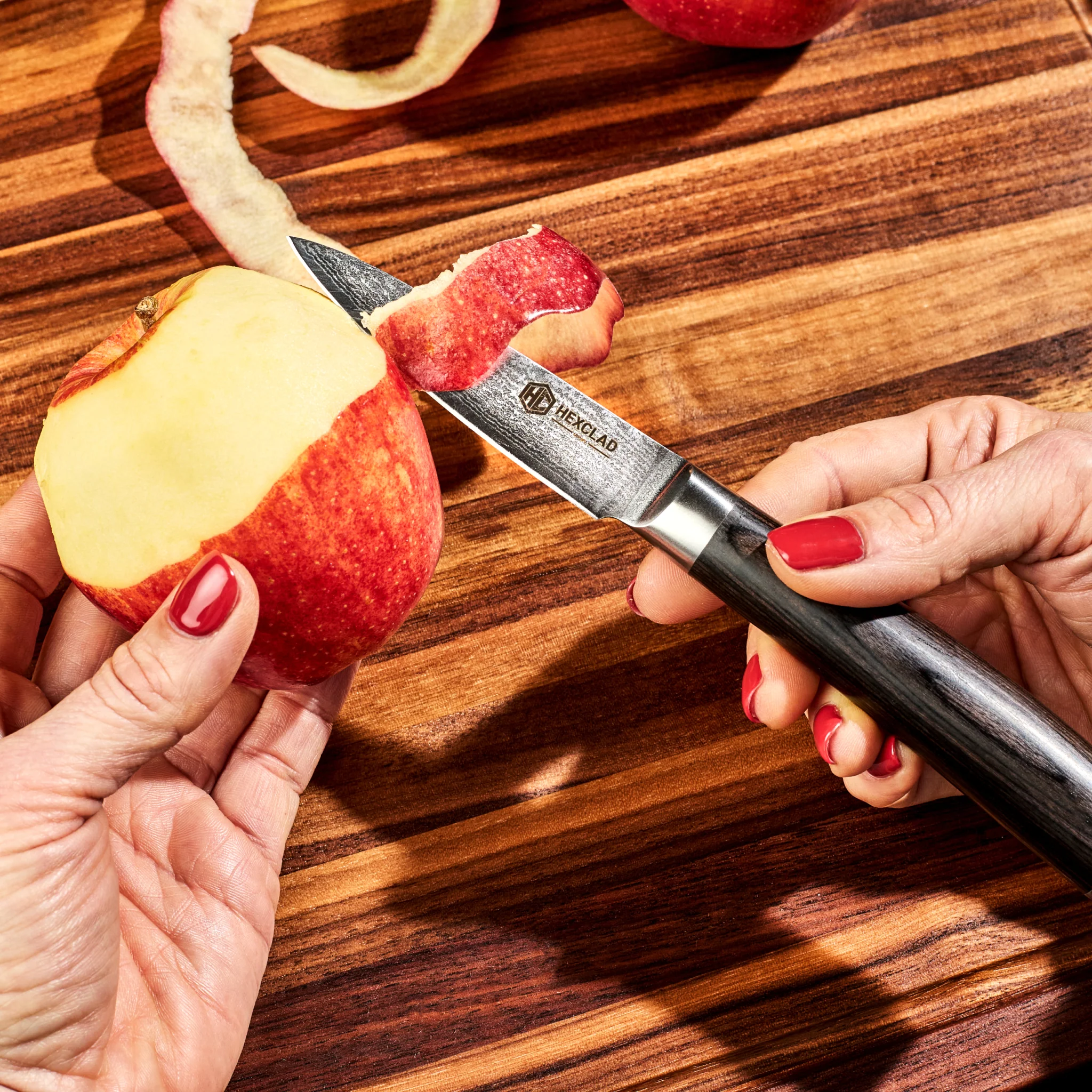 Damascus Steel Knife Set, 6-pc (Espresso)