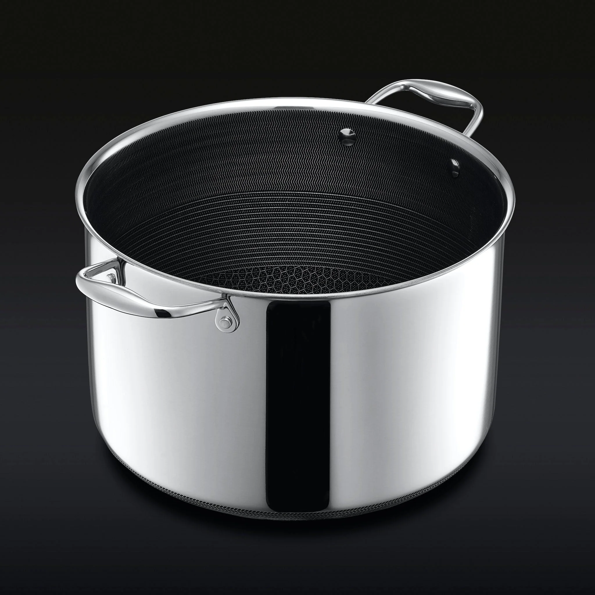 Hybrid Stock Pot with Lid, 10-Qt