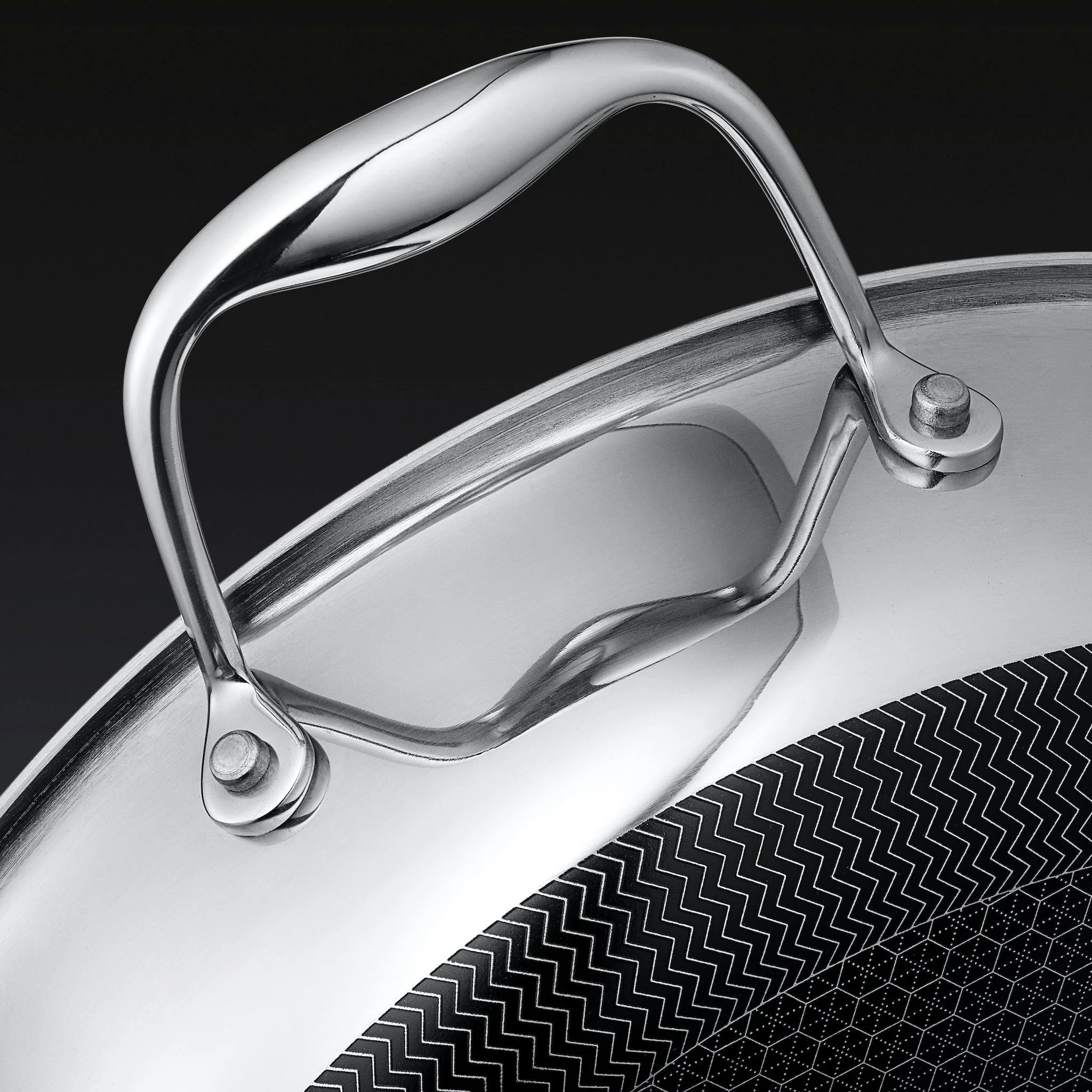 Hybrid Deep Sauté Pan with Lid, 3.3-Qt