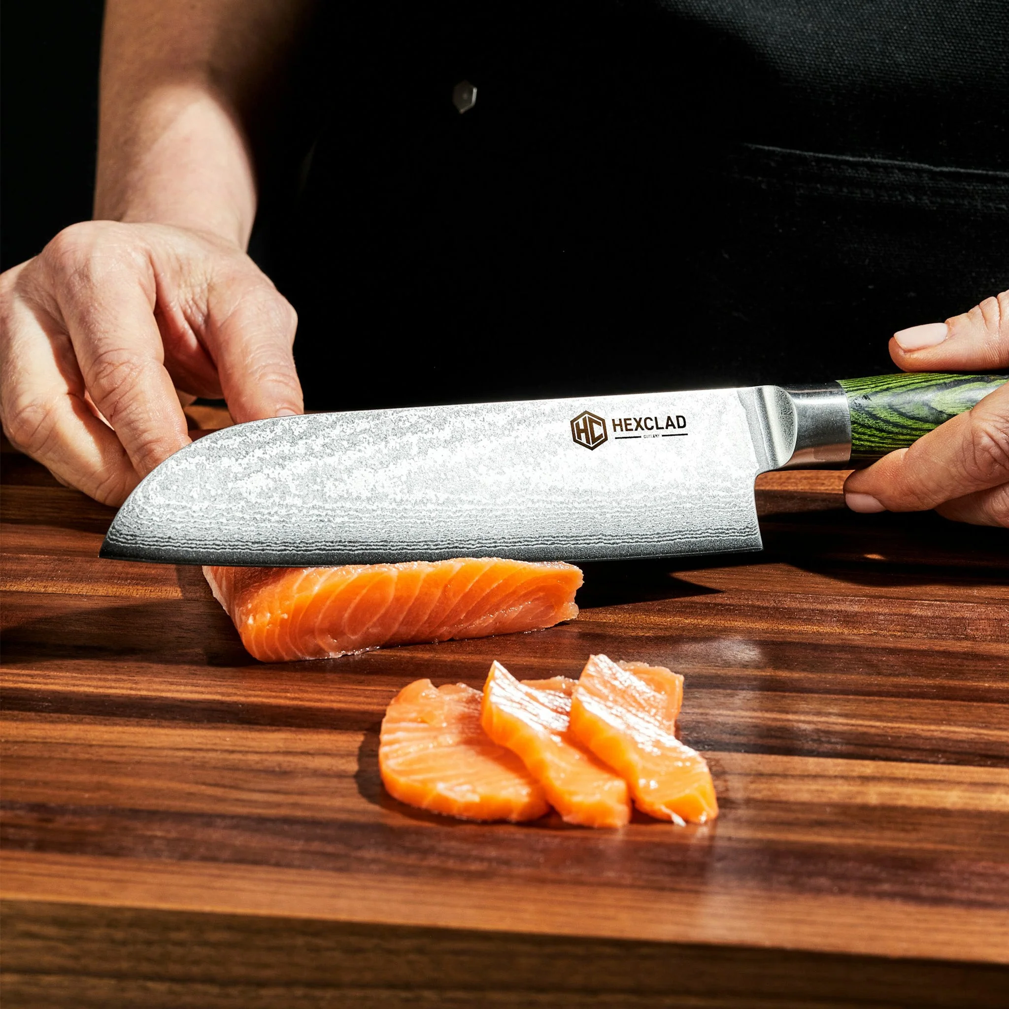 Damascus Steel Santoku Knife, 7