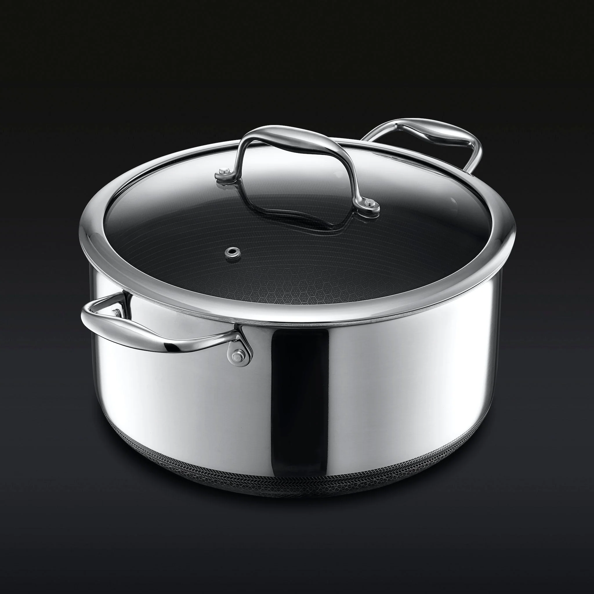 Hybrid Stock Pot With Lid, 8-Qt