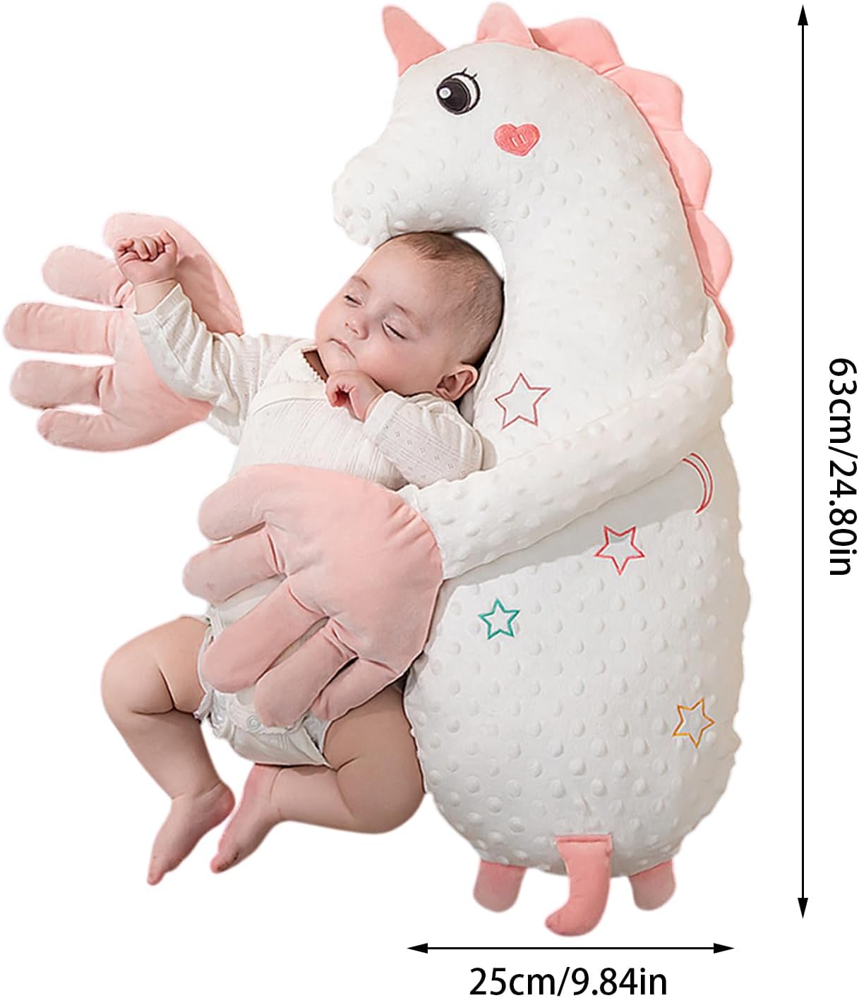 Baby Pacifier Wireless Remote Control Adjustable 3 Gears PE Material (63 x 25 cm) Portable Indoor Use for Baby Room Relaxation