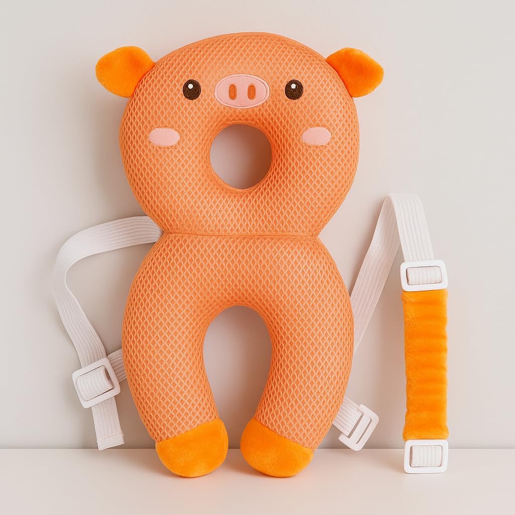 DreamNest - ABI - Anti-Fall Baby Pillow - Polyester Pillow, Compact Size, Breathable and Hypoallergenic, Ideal for First Steps, 18 x 2