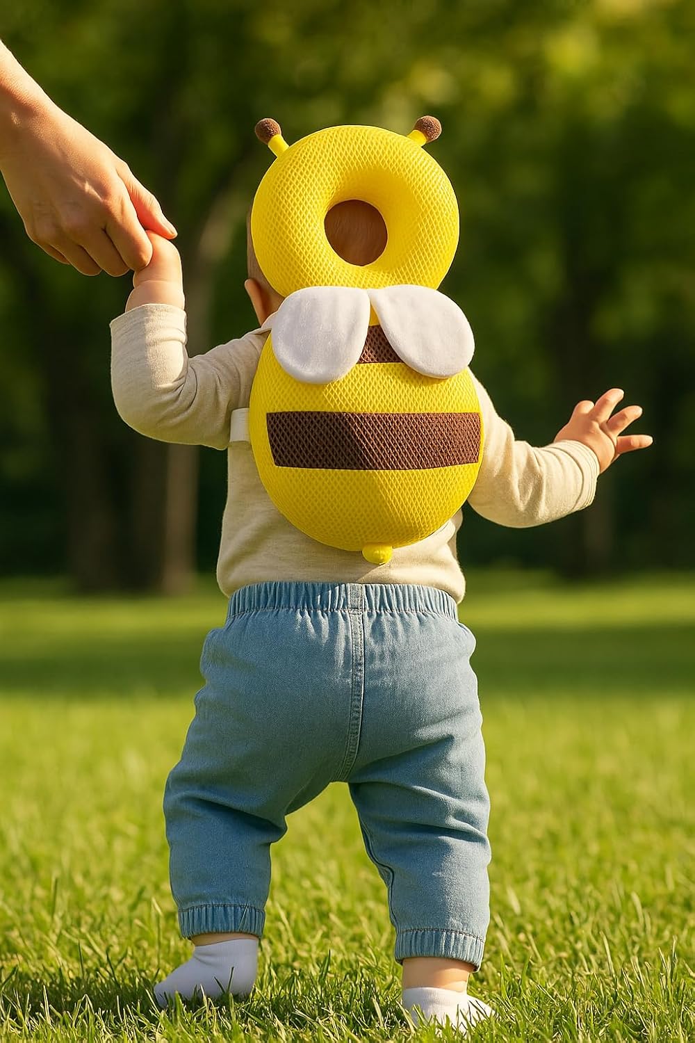 DreamNest - ABI - Anti-Fall Baby Pillow - Polyester Pillow, Compact Size, Breathable and Hypoallergenic, Ideal for First Steps, 18 x 2