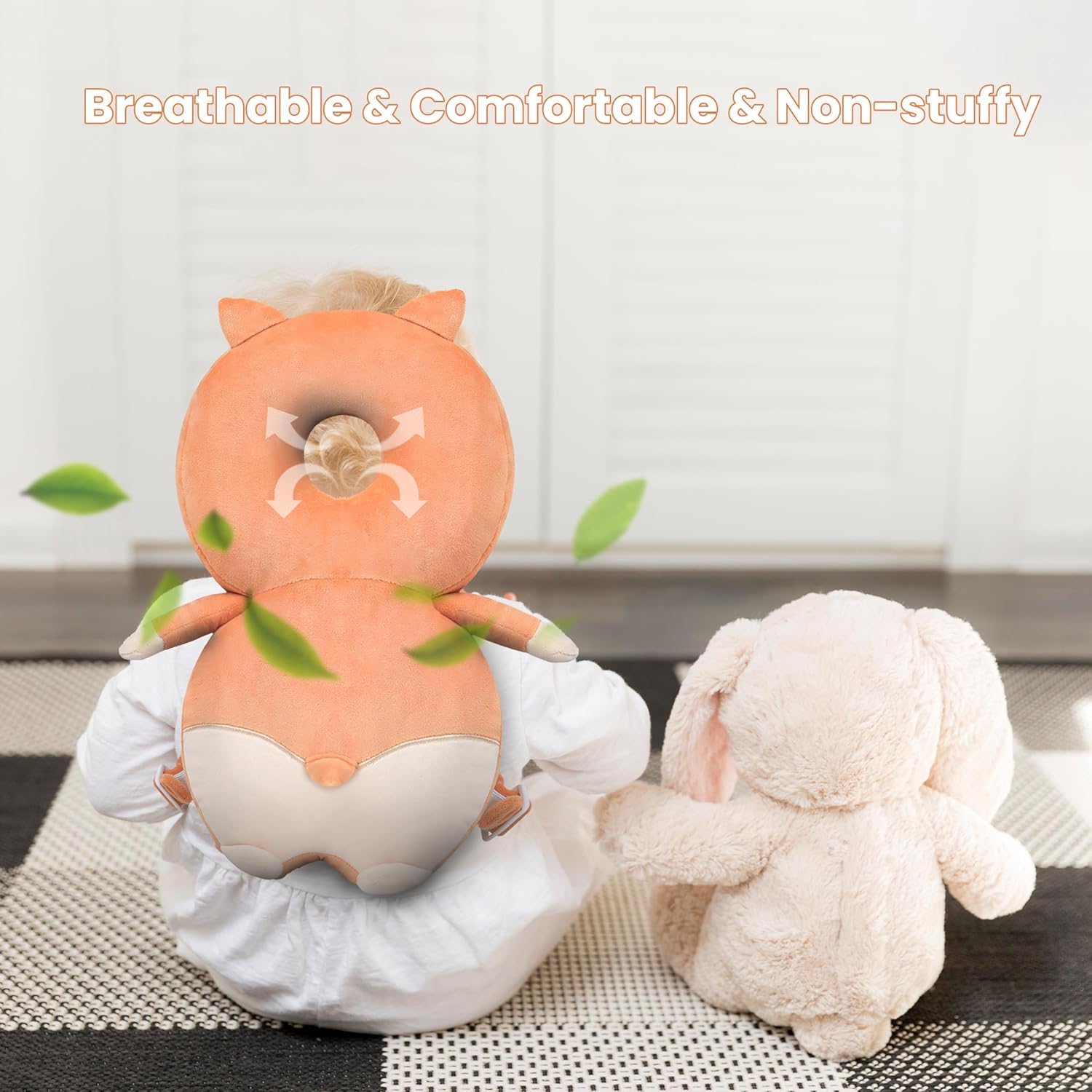 Baby fall head protection, anti-fall pillow, flat baby head pillow, baby head protection pillow, baby helmet, baby pillow, baby pillow, anti-fall helmet, baby head wedge