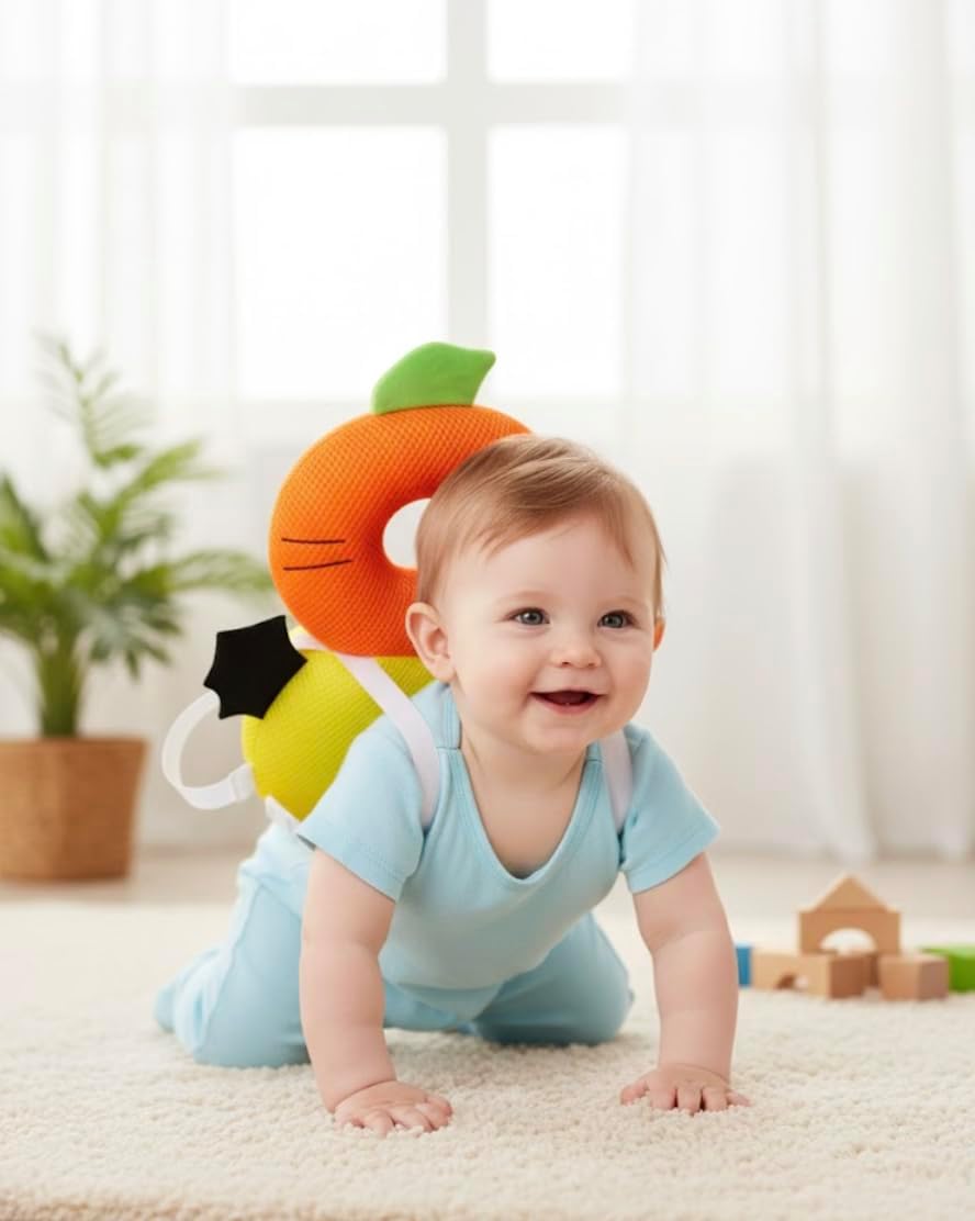 DreamNest - ABI - Anti-Fall Baby Pillow - Polyester Pillow, Compact Size, Breathable and Hypoallergenic, Ideal for First Steps, 18 x 2