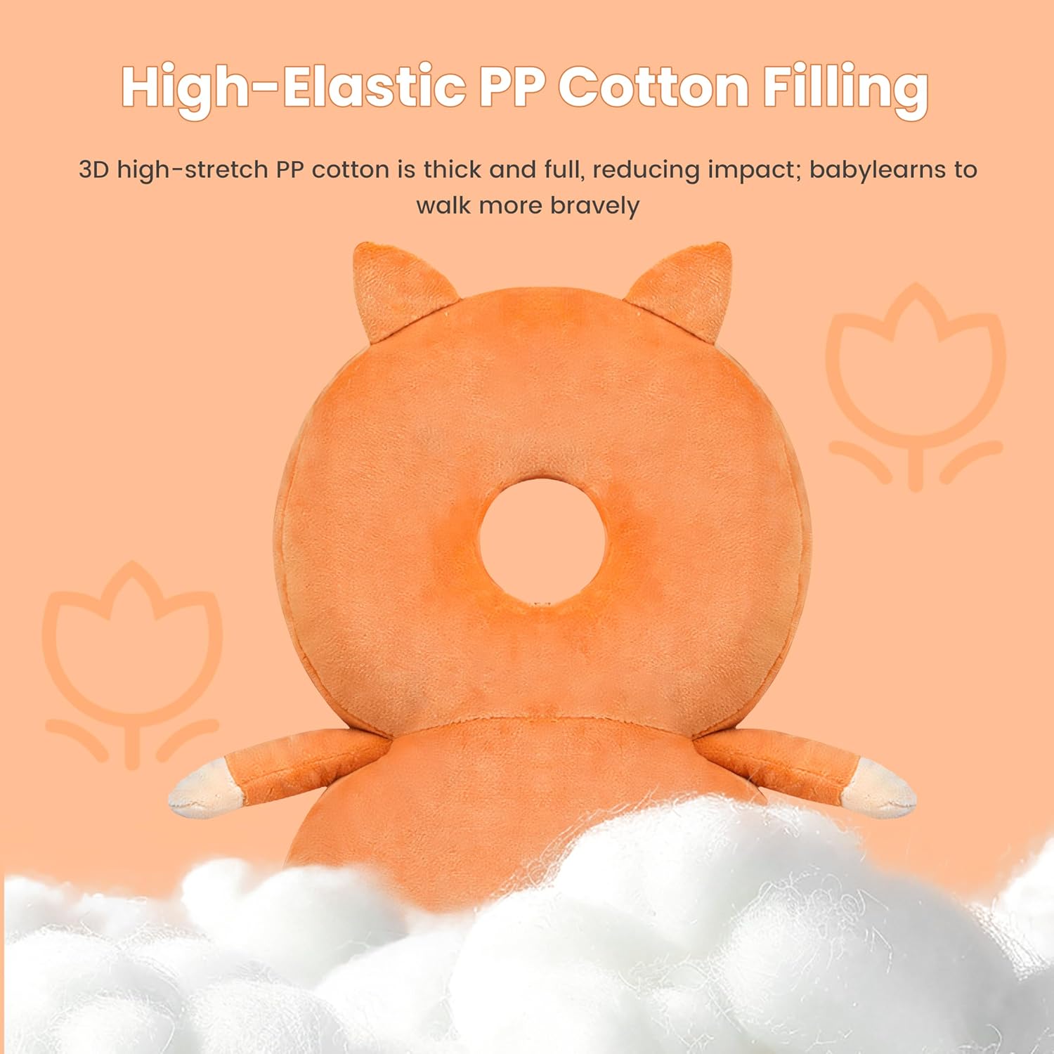 Baby fall head protection, anti-fall pillow, flat baby head pillow, baby head protection pillow, baby helmet, baby pillow, baby pillow, anti-fall helmet, baby head wedge