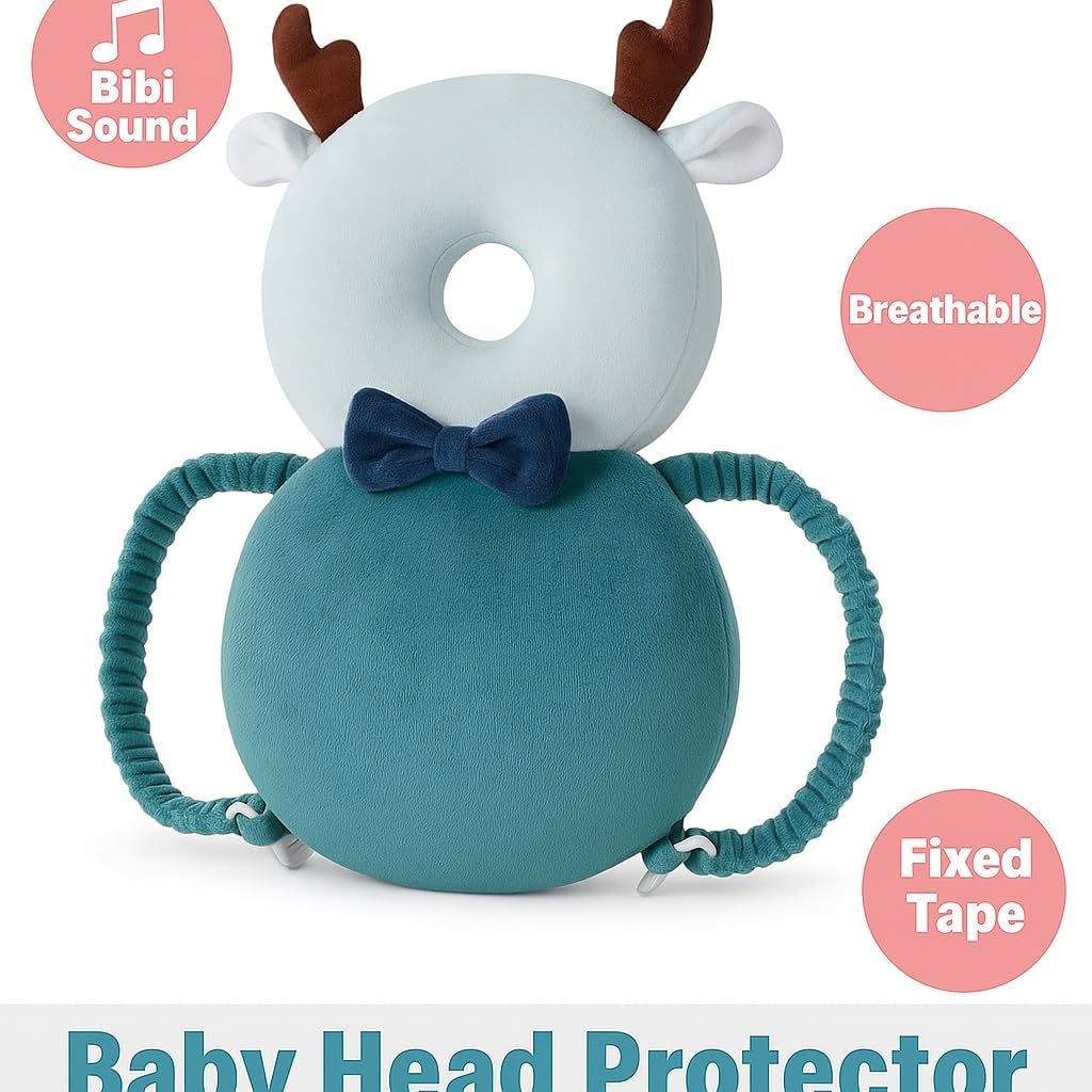 DreamNest - ABI - Anti-Fall Baby Pillow - Polyester Pillow, Compact Size, Breathable and Hypoallergenic, Ideal for First Steps, 18 x 2