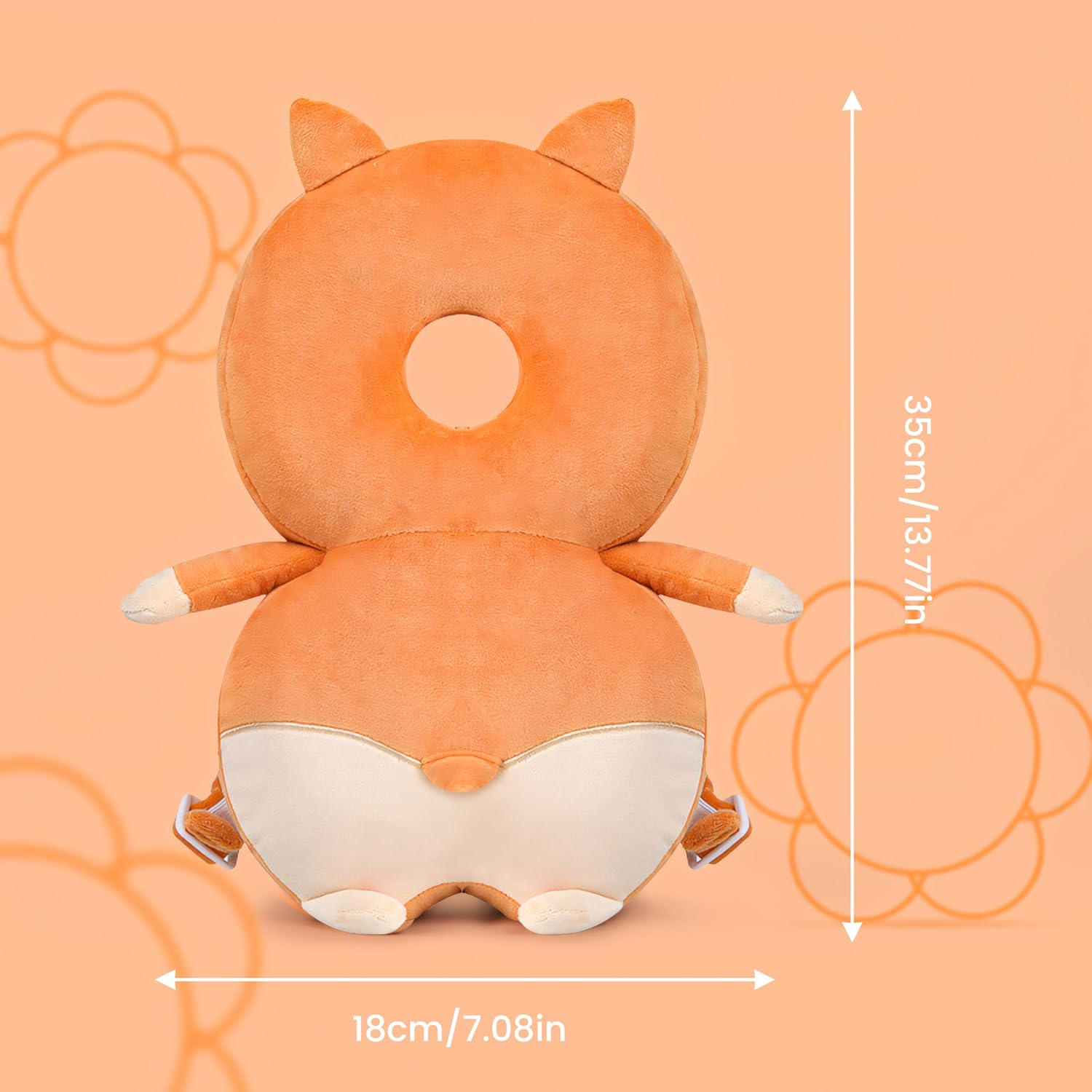 Baby fall head protection, anti-fall pillow, flat baby head pillow, baby head protection pillow, baby helmet, baby pillow, baby pillow, anti-fall helmet, baby head wedge