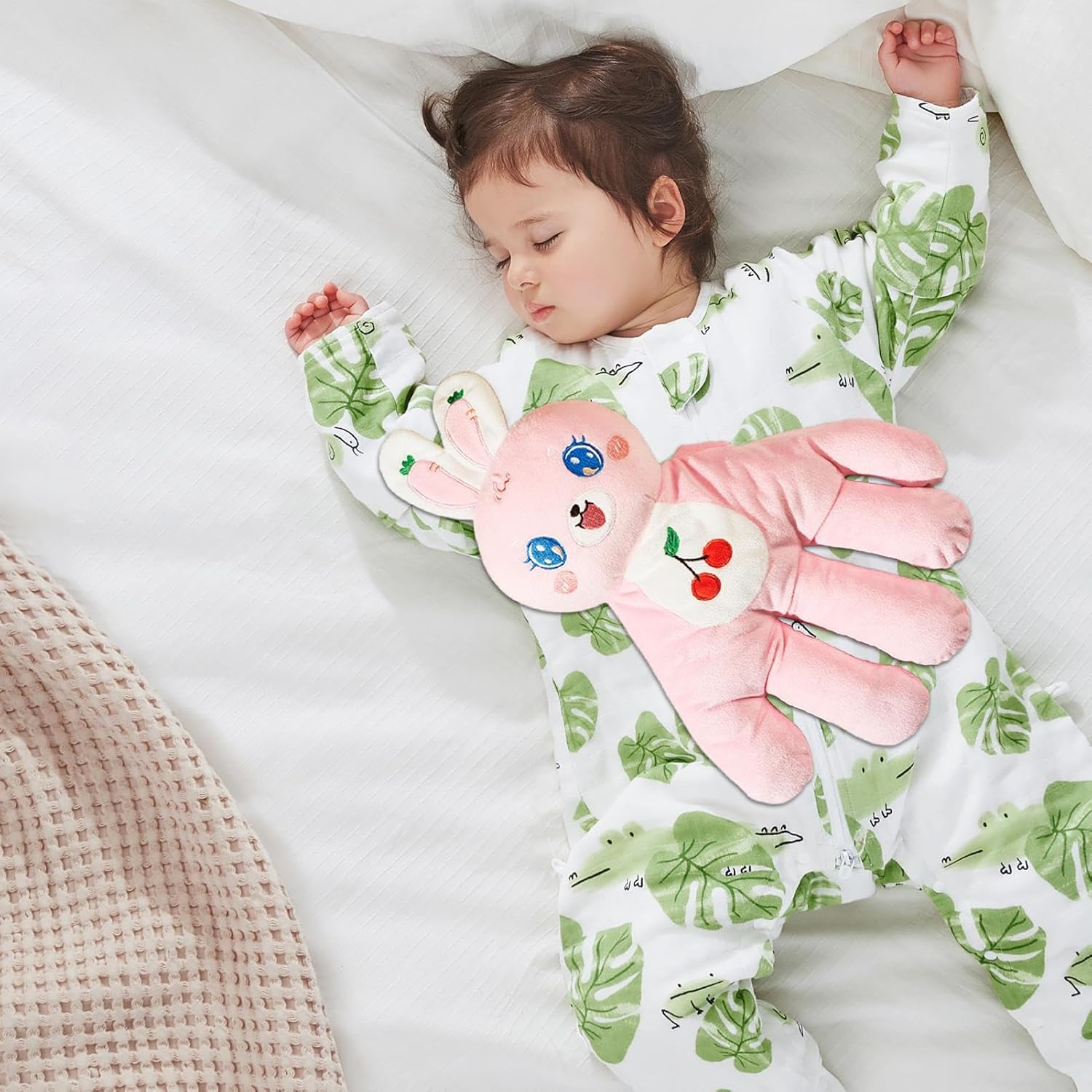 Baby Soothing Palm | Electric Baby Pacifier Pillow, Adorable Hand Sleeping Toy for Startling Prevention, Back Butt Aid for Toddler Room