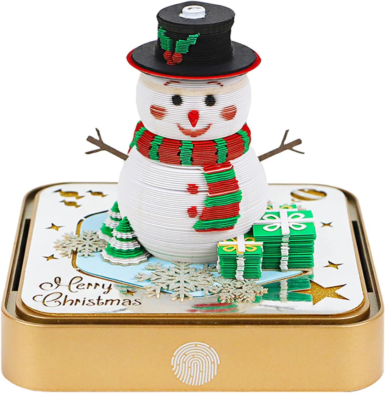 [Buy one get one free] 2026 3D Paper Art Desk Calendar with LED Light – Decorative Carved Calendar for Home & Office