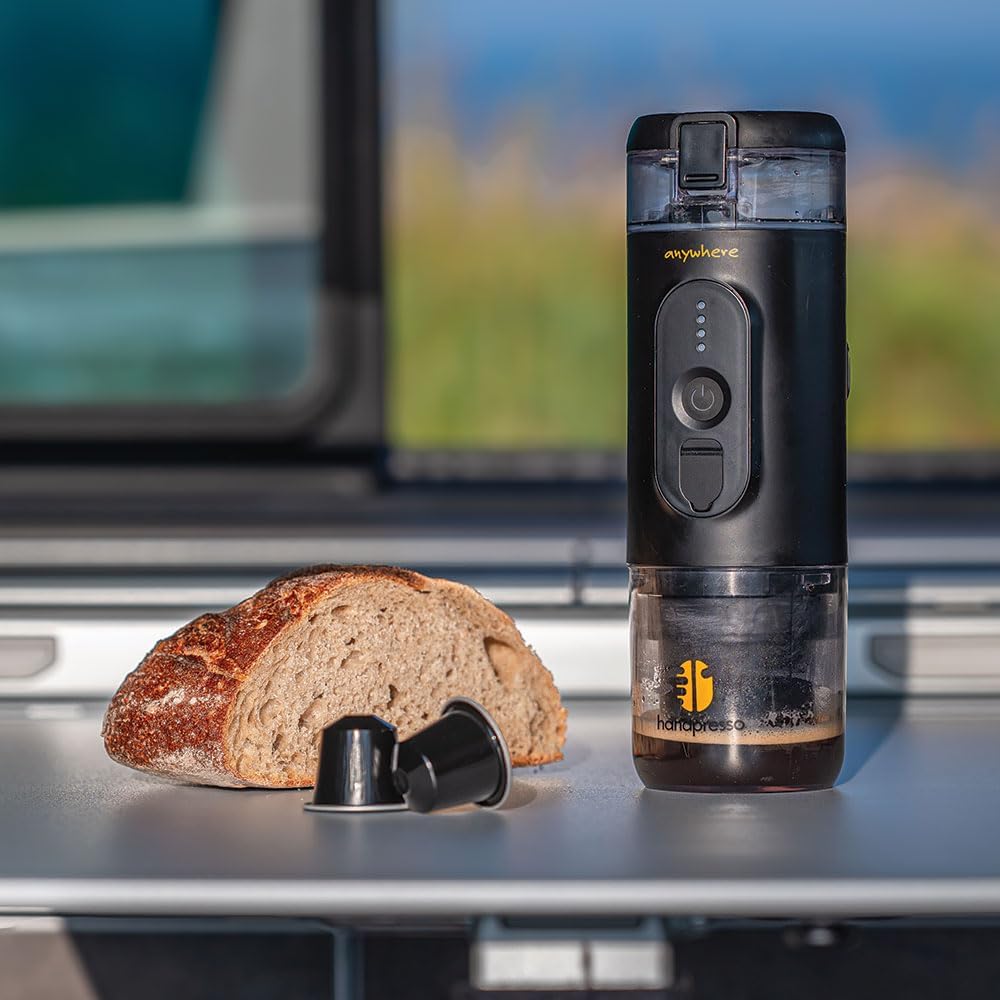 [Buy one get one free] Portable Electric Espresso Coffee Maker – USB Rechargeable Travel Coffee Machine for Capsules & Ground Coffee