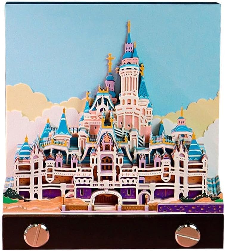 [Buy one get one free] 2026 3D Paper Art Desk Calendar with LED Light – Decorative Carved Calendar for Home & Office