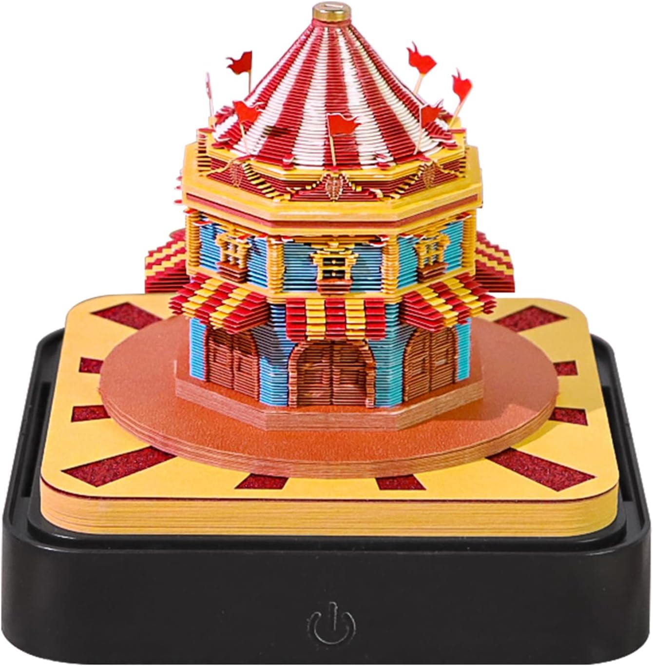 [Buy one get one free] 2026 3D Paper Art Desk Calendar with LED Light – Decorative Carved Calendar for Home & Office