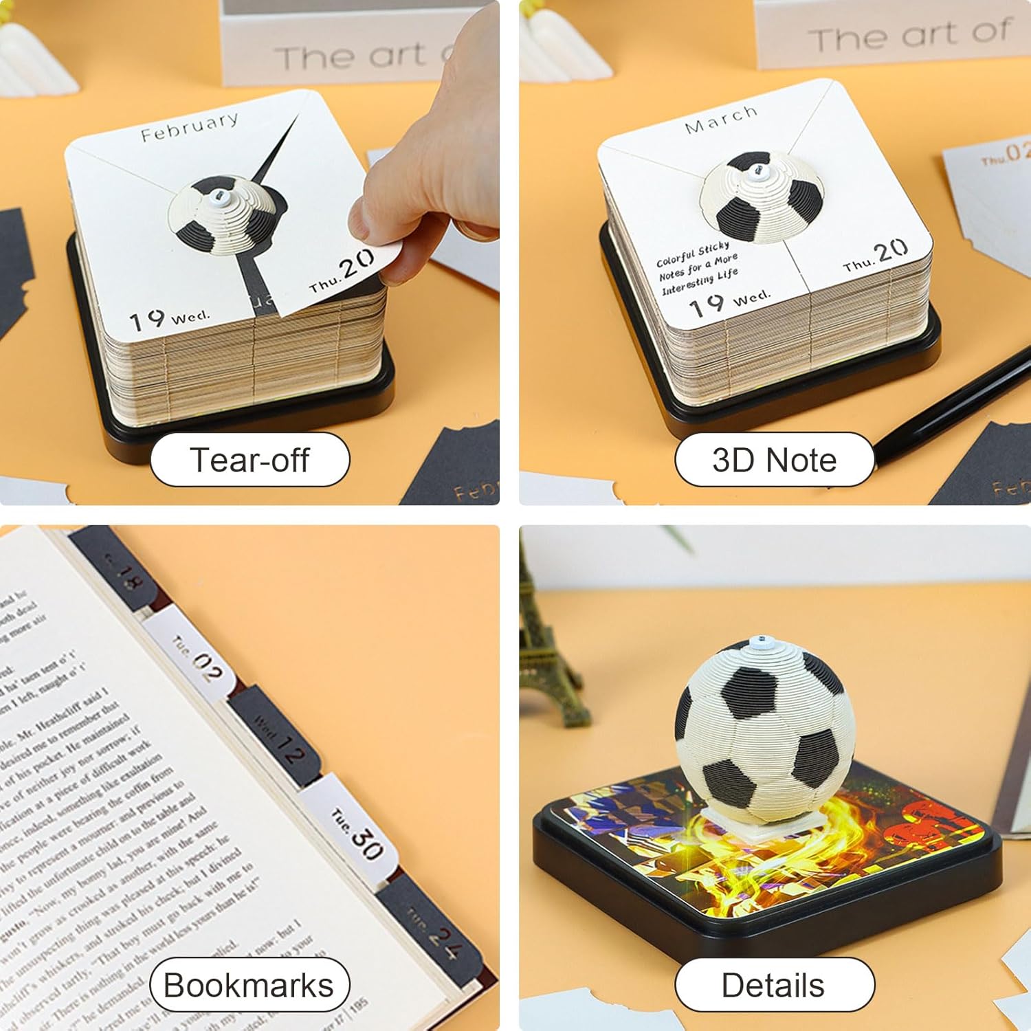 [Buy one get one free] 2026 3D Paper Art Desk Calendar with LED Light – Decorative Carved Calendar for Home & Office