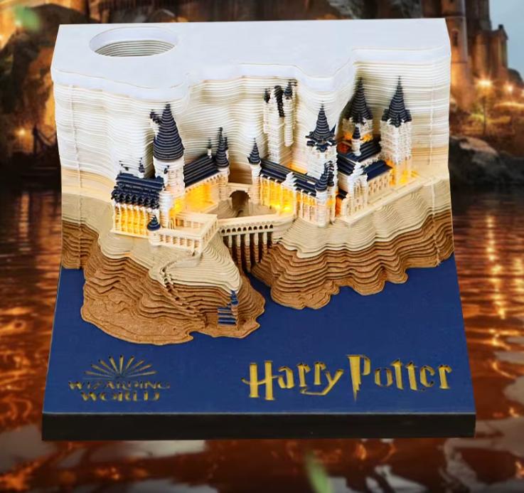 [Buy one get one free] 2026 3D Paper Art Desk Calendar with LED Light – Decorative Carved Calendar for Home & Office