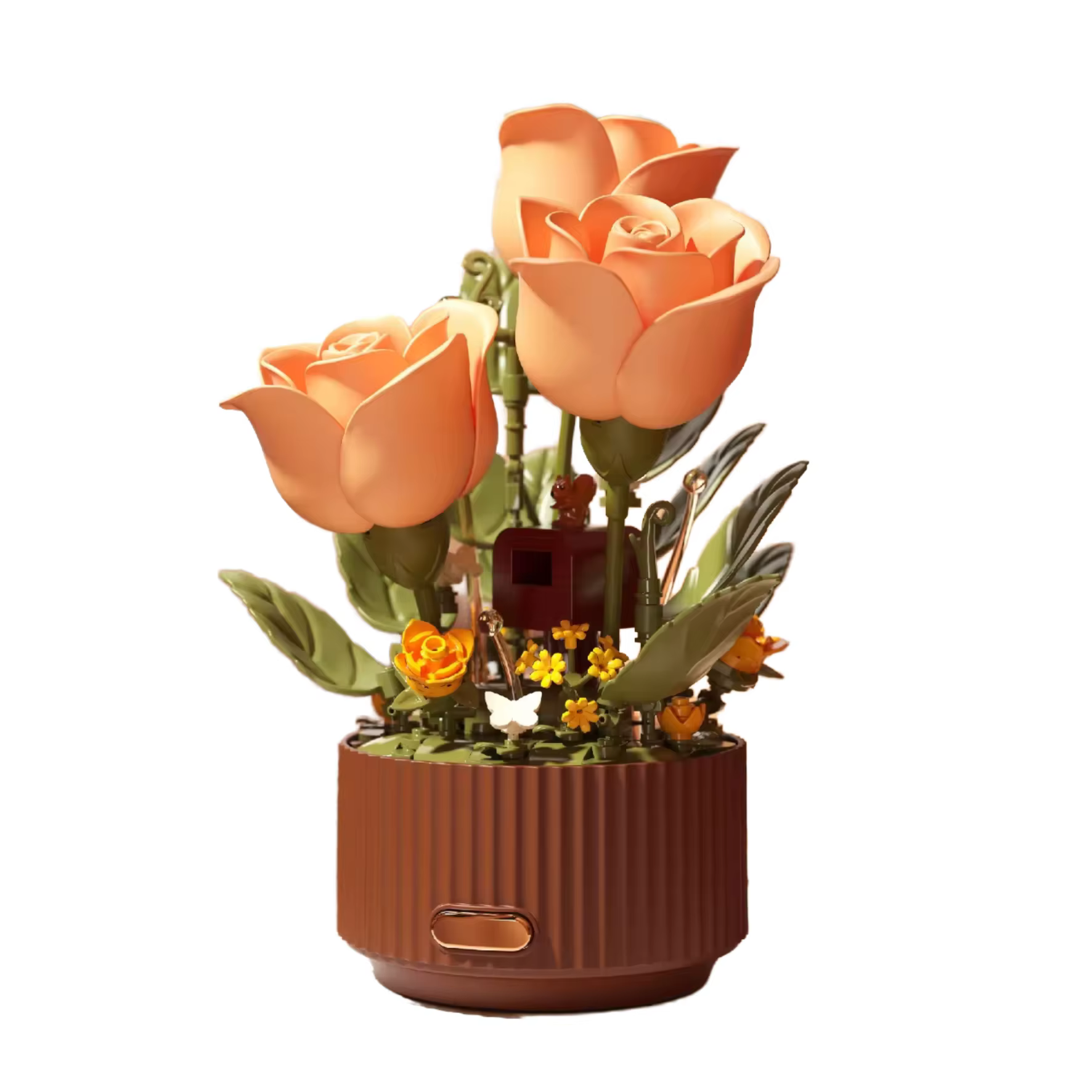 [Buy one get one free] Romantic Watering Can and Blooming Rose Building Blocks | Handmade, Educational, Interactive Light-Up Gift | Perfect Surprise for Girls' Birthdays & Valentine's Day