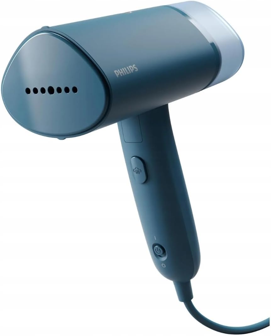 Philips Hand Steamer 3000 Series - Steamer 1000W, Steam 20g/min, Removable 120ml Tank, 30sec Ready, Hot Plate, Metal Sole, Lightweight 660g, White (STH3020/10)