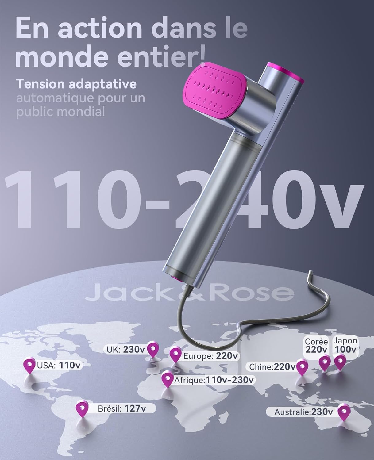 [Buy one get one free] Travel Garment Steamer, Worldwide Use (100-240V), 1000W, 22g/min Steam Vertical Iron, Large 150ml Water Tank, 2 in 1 Steamer Fast Heating in 15s Green