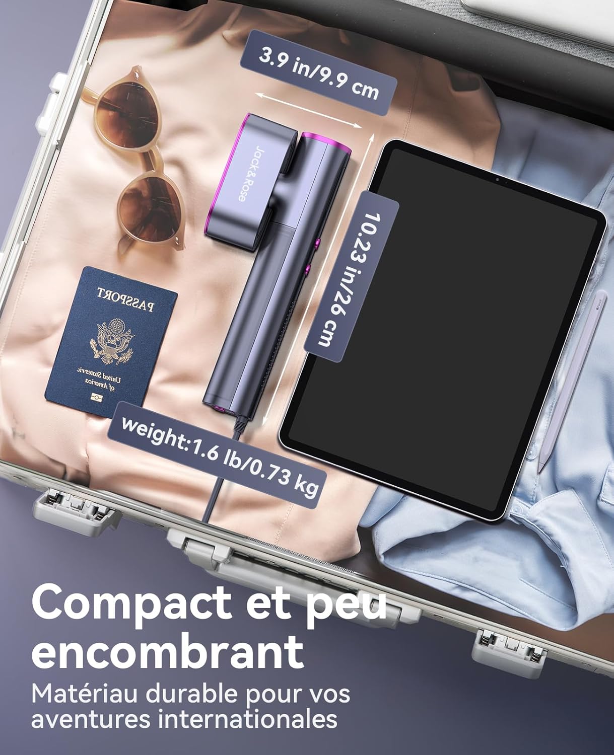 [Buy one get one free] Travel Garment Steamer, Worldwide Use (100-240V), 1000W, 22g/min Steam Vertical Iron, Large 150ml Water Tank, 2 in 1 Steamer Fast Heating in 15s Green