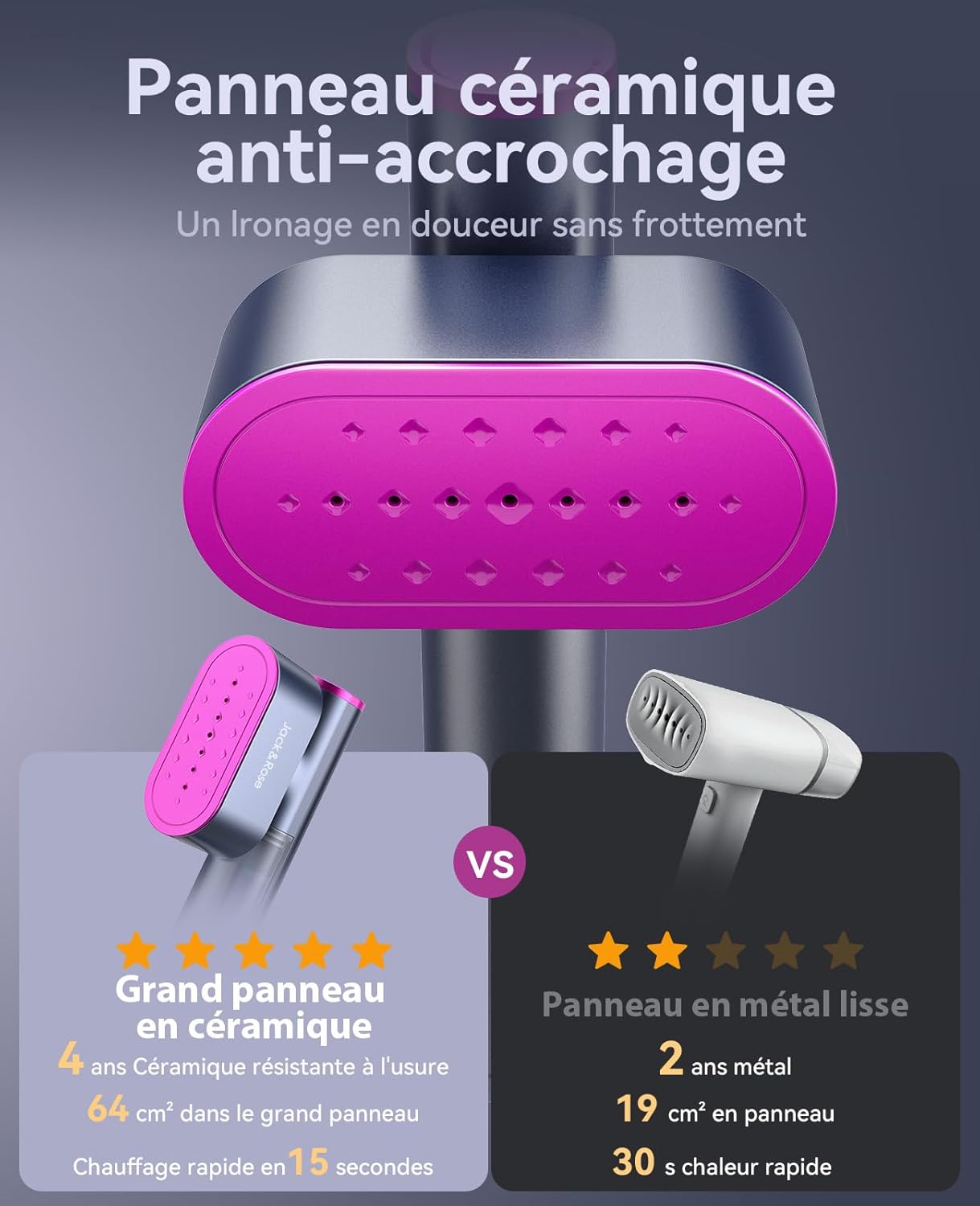 [Buy one get one free] Travel Garment Steamer, Worldwide Use (100-240V), 1000W, 22g/min Steam Vertical Iron, Large 150ml Water Tank, 2 in 1 Steamer Fast Heating in 15s Green