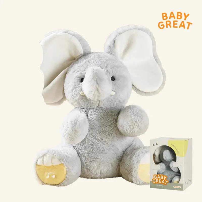 Interactive Peekaboo Elephant Plush Toy – Musical Educational Toy for Babies & Toddlers