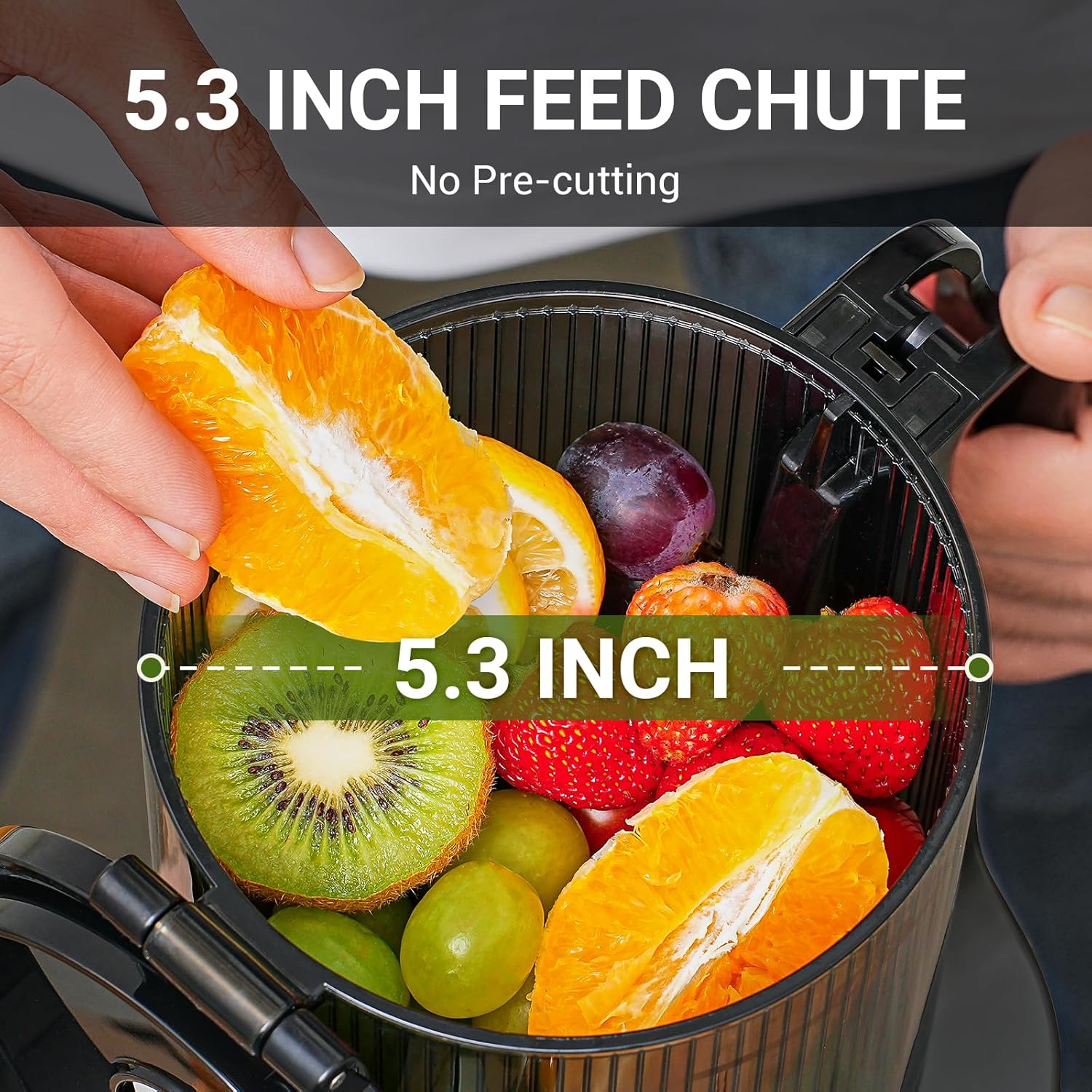 Automatic Cold Press Juicer – Hands-Free Slow Juicing for Whole Fruits & Vegetables