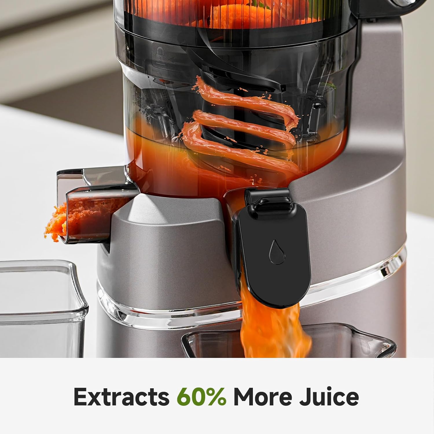 Automatic Cold Press Juicer – Hands-Free Slow Juicing for Whole Fruits & Vegetables