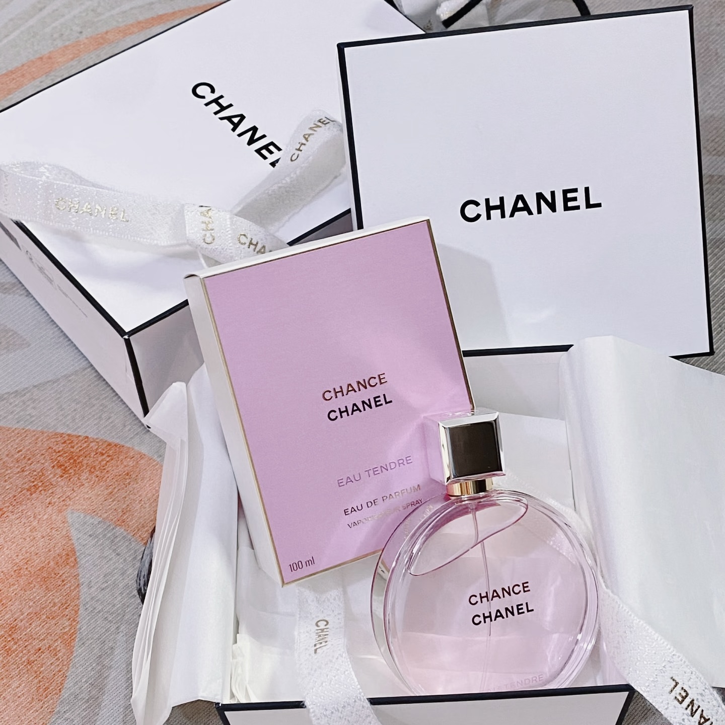 CHANEL Chance Eau Tendre Perfume Gift Set | Floral Fruity Women’s Fragrance | Elegant Ladies Perfume Set | Valentine’s Day Gift Box