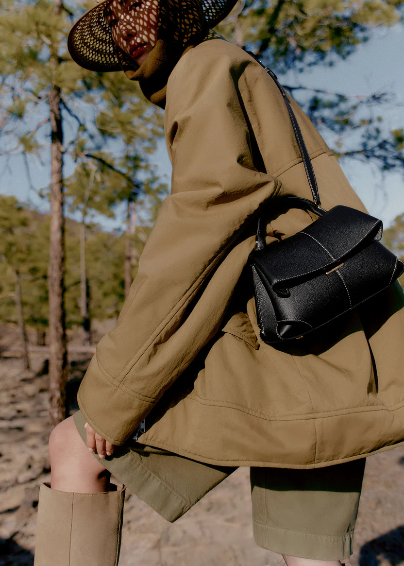 [Buy one get one free] Polène Mokki Mini Cowhide Bag | Timeless French Elegance