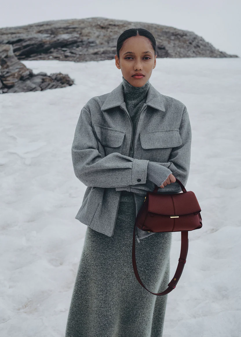 [Buy one get one free] Polène Mokki Mini Cowhide Bag | Timeless French Elegance