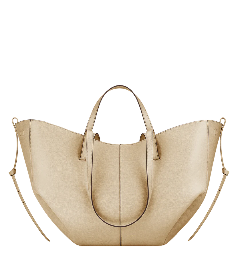 Cyme Textured Camel Tote | Structured, Elegant & Everyday Ready