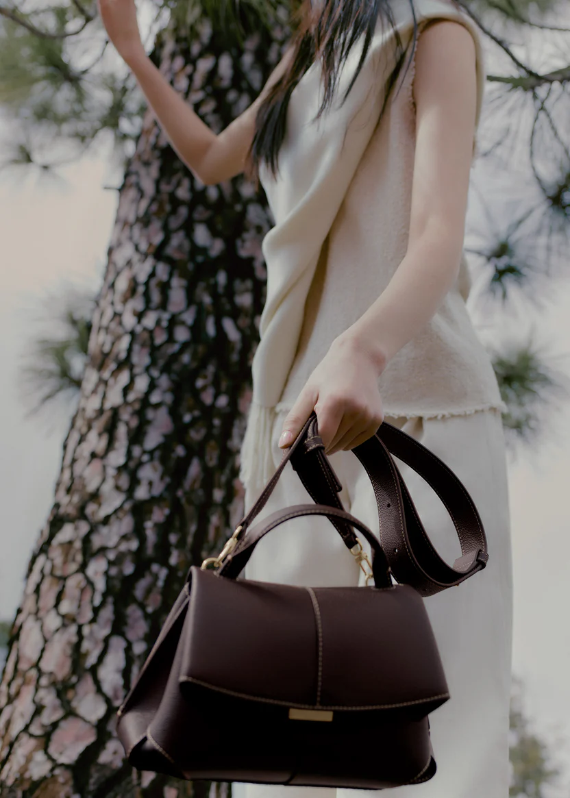 [Buy one get one free] Polène Mokki Mini Cowhide Bag | Timeless French Elegance