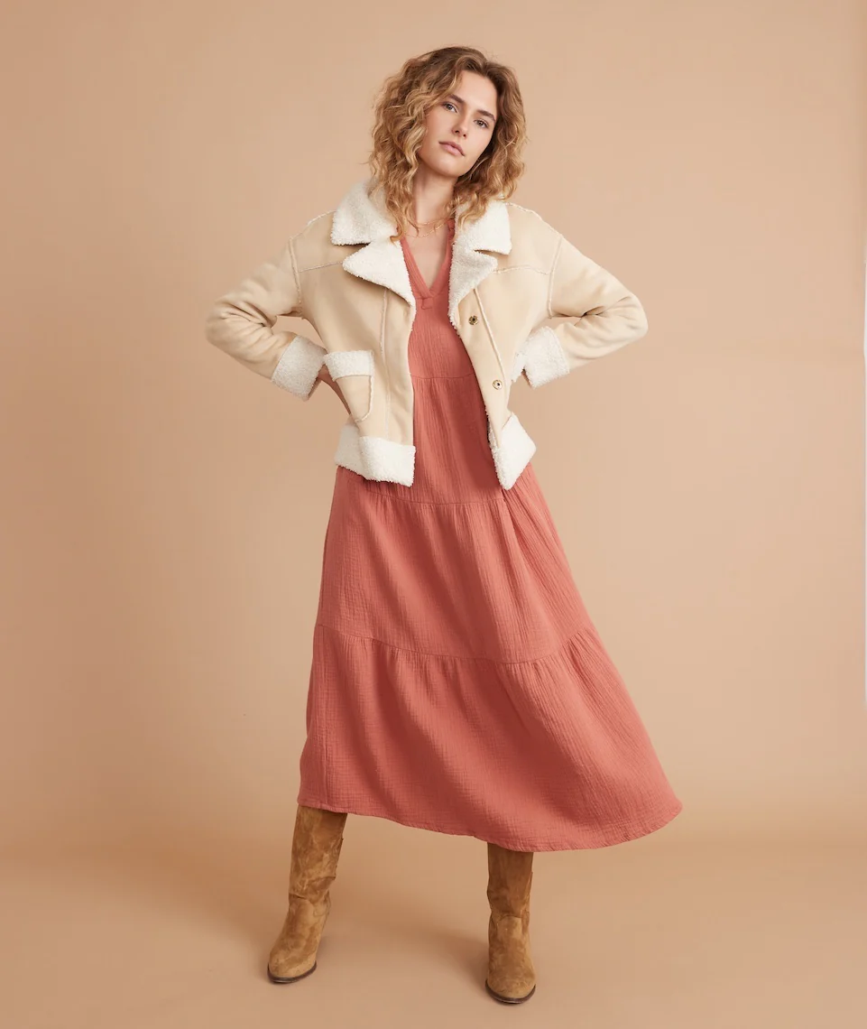 Annabella Maxi Dress in Rosewood