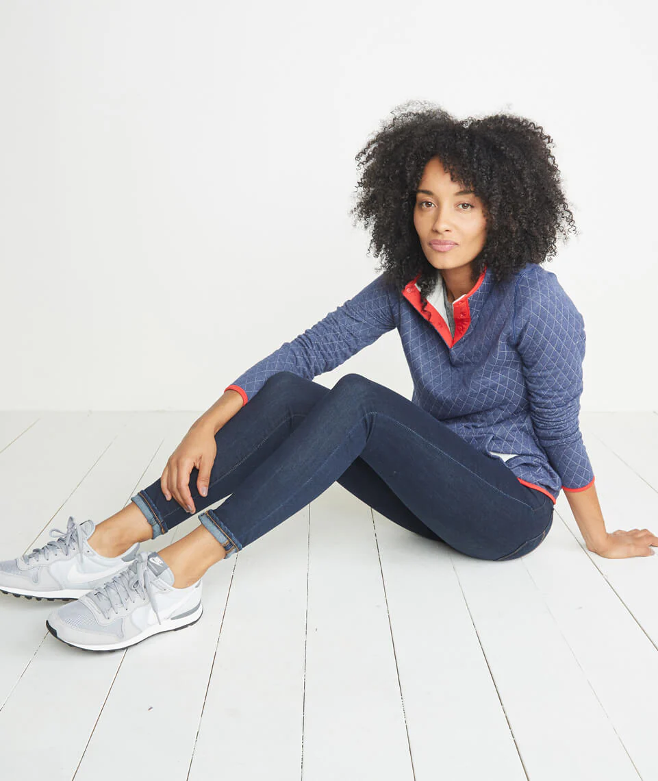 Reversible Lady Corbet in Ecru/Navy