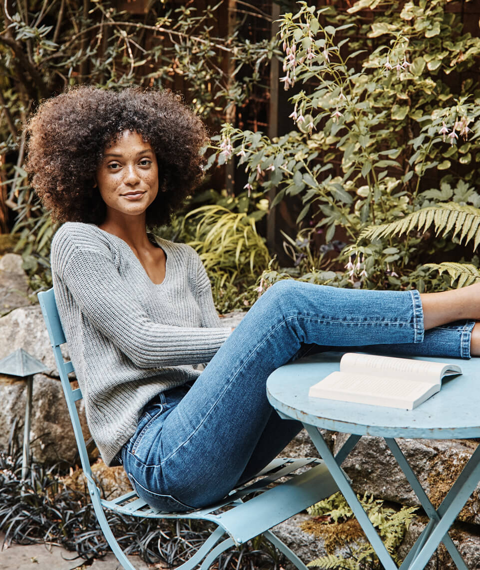 Elisa Pullover in Heather Grey