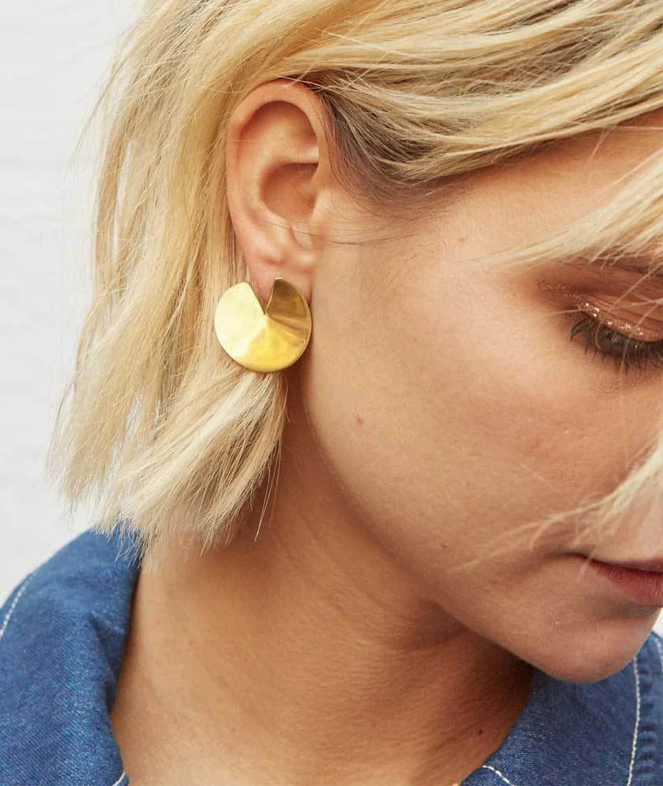 Soko Sia Studs in Brass