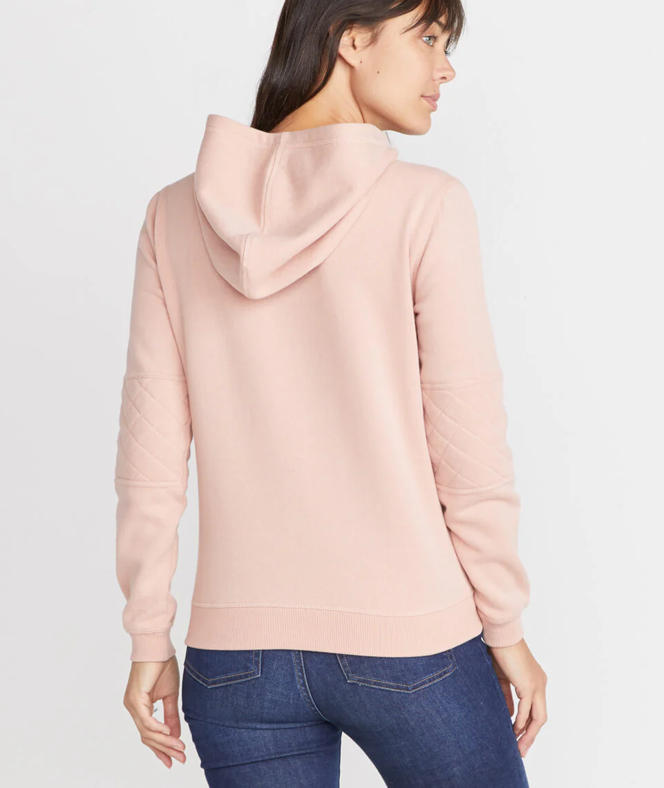 Emilie Cowlneck Hoodie in Vintage Peach