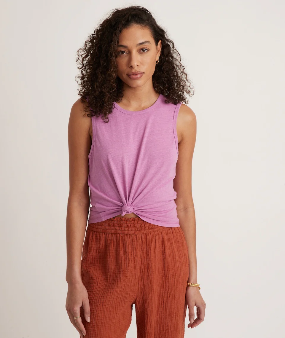Hemp Cotton Tank in Violet