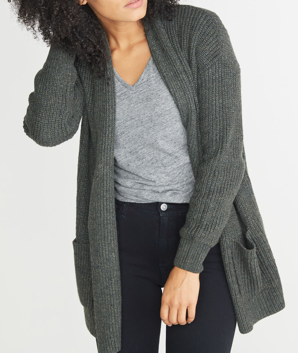 Brooklyn Cardigan in Forest Green