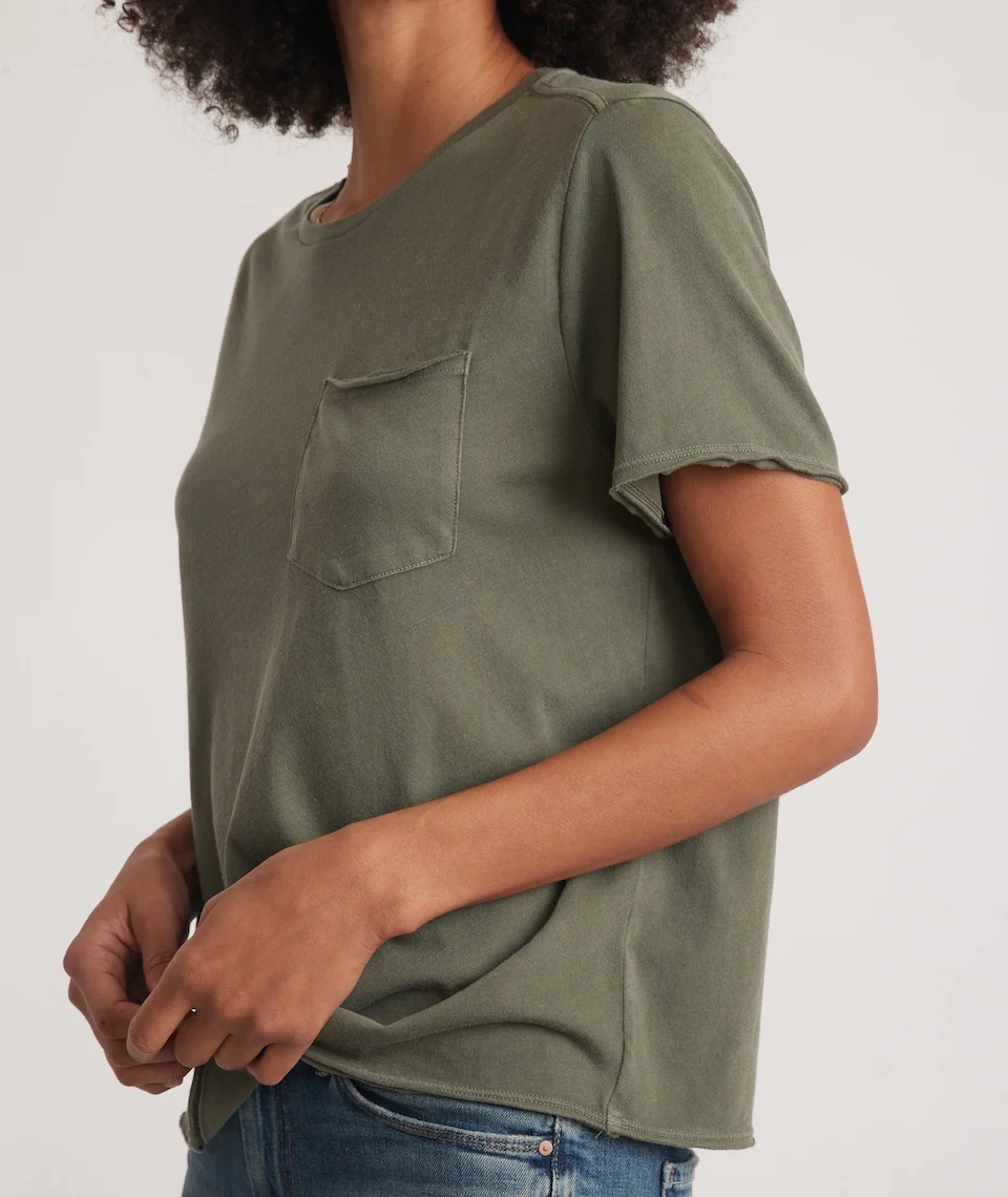 Boyfriend Crew Tee in Dusty Olive