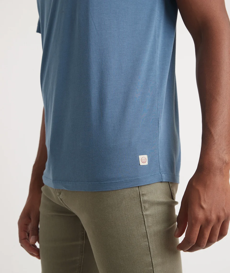 Signature Crew Tee in China Blue